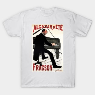 ALCAZAR D 'ETE FRAGSON Piano Music Hall Paris Vintage French Art Nouveau T-Shirt